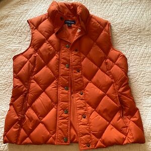 Lands’End Orange lightweight puffer Vest